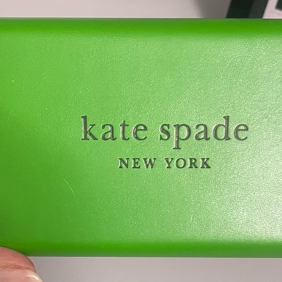 NWOT Kate Spade Kiya Blue Square Frame Mirrored Lenses Sunglasses - Picture 6 of 8